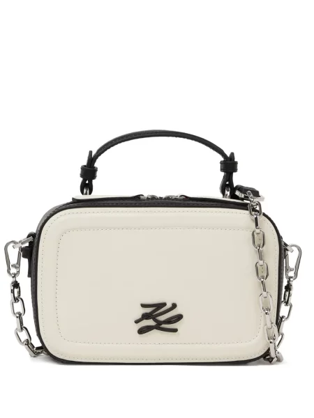 Body Karl Lagerfeld din piele mini cu autograf
