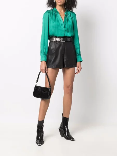 Сатенена блуза Zadig&voltaire зелено