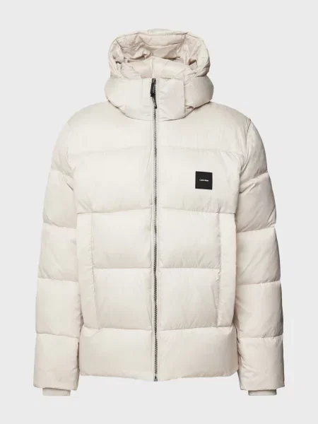 Куртка Calvin Klein з капюшоном бежева