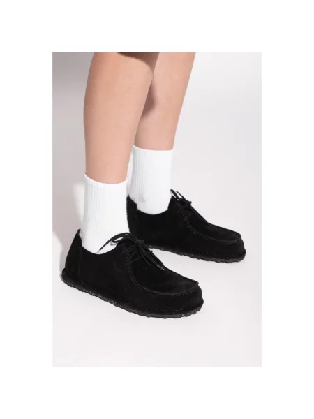 Półbuty Birkenstock zamszowe czarne