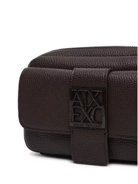Torbica Armani Exchange Tamno smeđa
