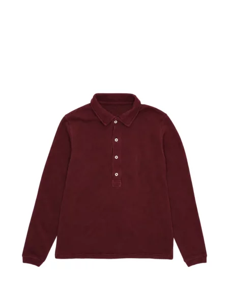 Tricou polo Fortela din fleece roșu