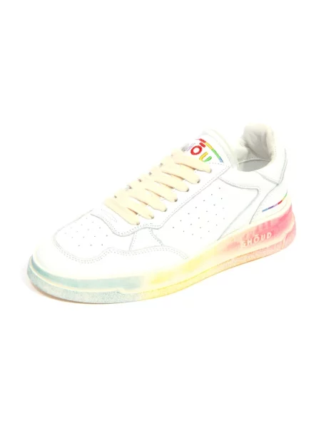 Sneakersy Ghoud skórzane białe