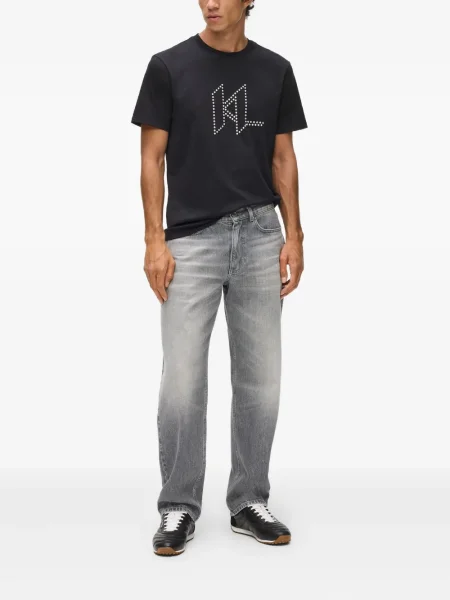 Blugi Karl Lagerfeld cu 5 buzunare gri