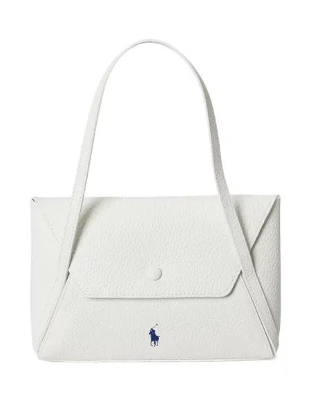 Chiloți tanga Polo Ralph Lauren cu autograf tricotate mini alb
