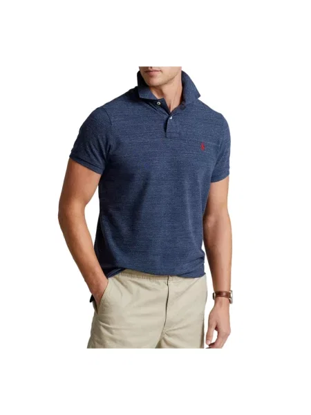 Polo Ralph Lauren polo granatowy melanżowy niebieska