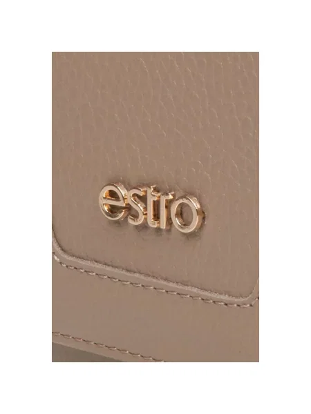 Гаманець шкіряний Estro бежевий