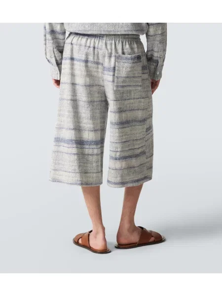Bermude Loewe din jacard albastru