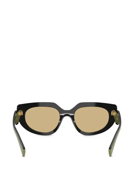 Ochelari de soare ovali Prada Eyewear negru
