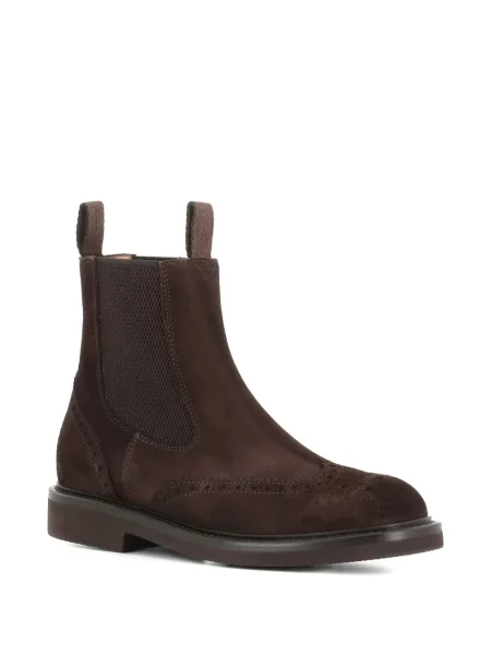 Botine Tassinari din piele de căprioară maro