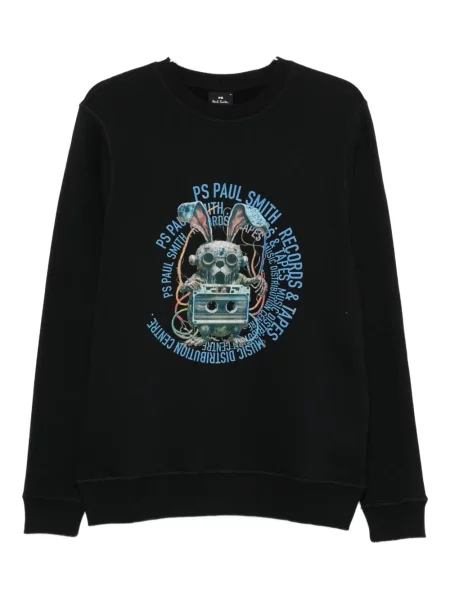 Hanorac crewneck Ps Paul Smith cu imagine negru
