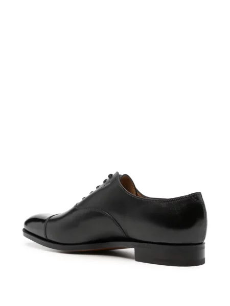 Șapcă John Lobb din piele negru