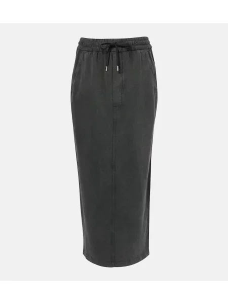 Миди пола Marant Etoile от джърси до коляното черно