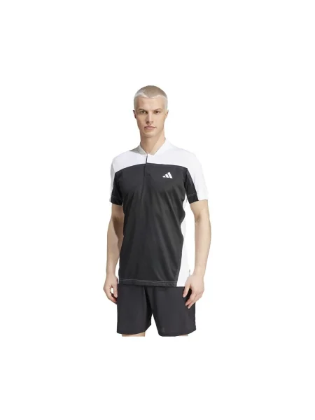 Tricou Adidas cu guler henley