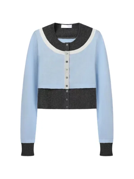 Cardigan Cuddleup tricotate albastru