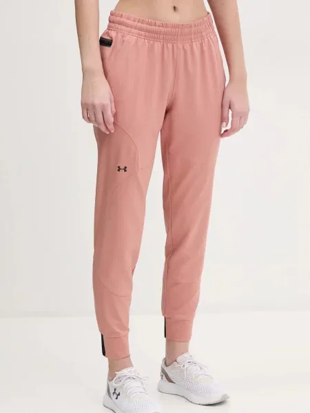 Панталон за трениране Under Armour Unstoppable с изчистен дизайн черно