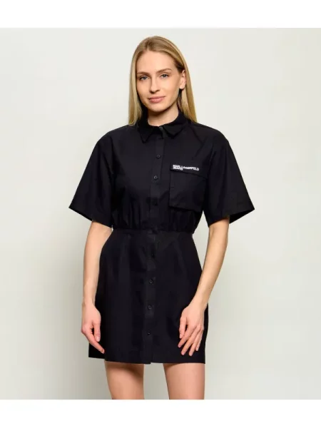 Karl Lagerfeld Jeans Rochie KLJ Ss Utility negru