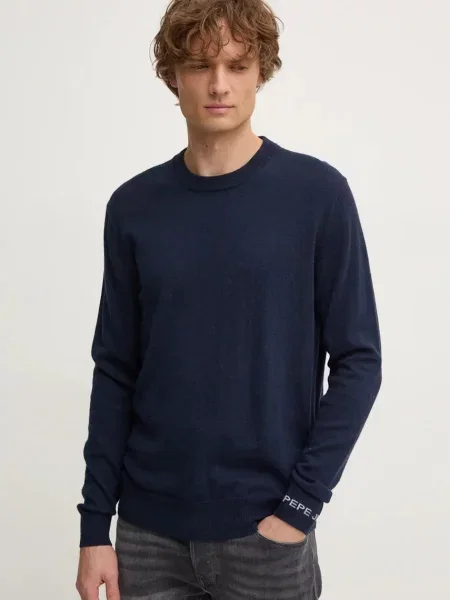 Pepe Jeans gyapjúkeverék pulóver NEW ANDRE CREW NECK