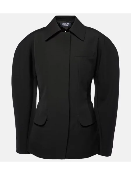 Vestă Jacquemus de lână negru