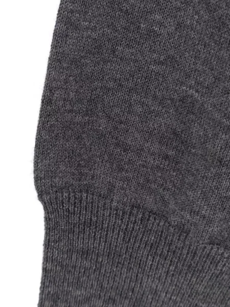 Pulover Zegna cu decolteu în V gri