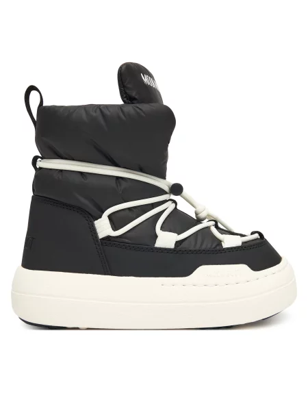 Кружевные дутики Moon Boot черные