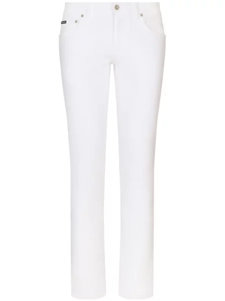 Blugi skinny Dolce & Gabbana stretch alb