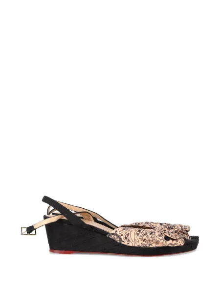 Sandale Charlotte Olympia cu funde cu pană