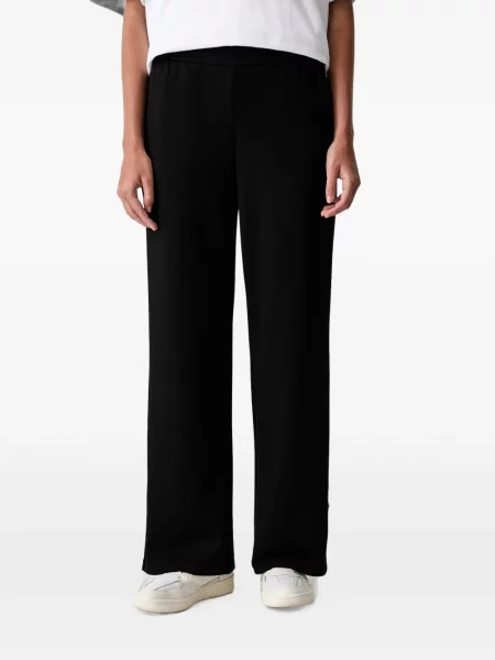 Pantaloni Armani Exchange cu broderie alergare negru