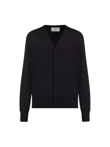 Kardigan Ami Paris wełniany czarny