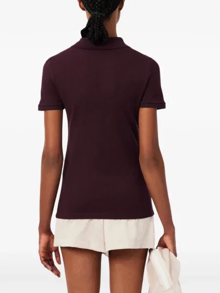 Tricou polo Lacoste cu autograf roșu