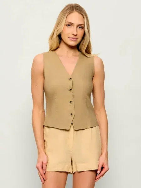 TOMMY HILFIGER Vestă de costum ESS' bej