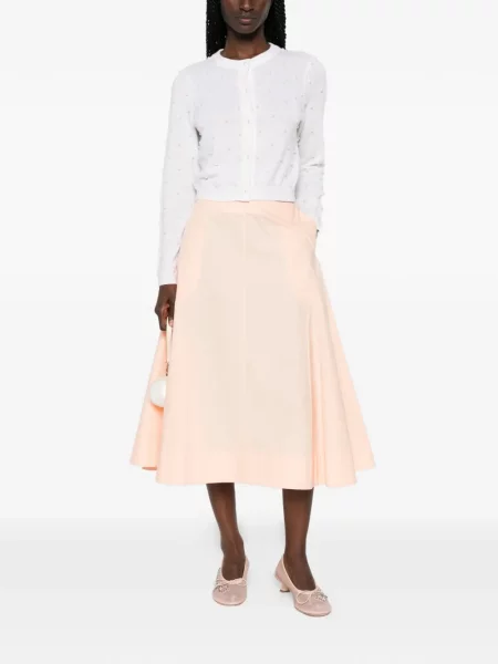 Cardigan Alice + Olivia cu perle alb