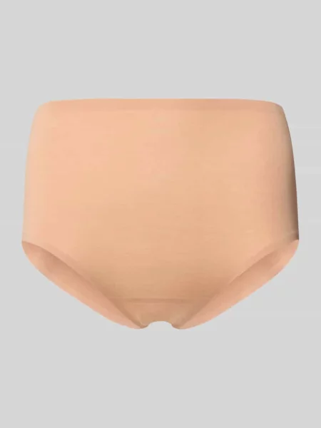 Figi o kroju slim fit z nadrukiem z logo Mey beżowe