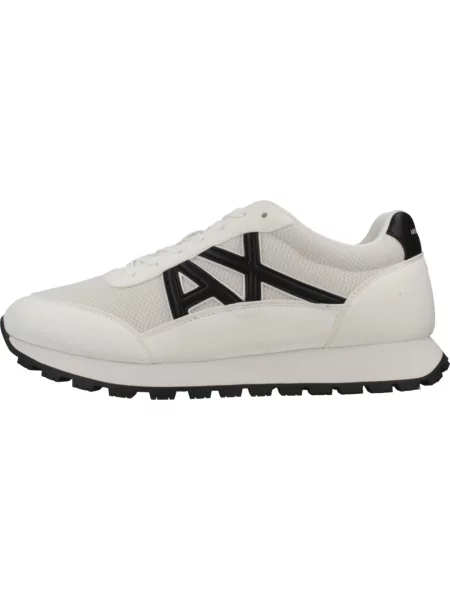 Sneakersy Armani Exchange skórzane beżowe