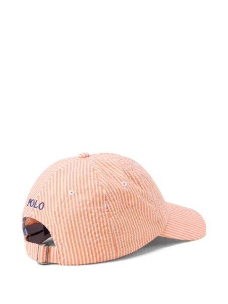 Czapka z daszkiem Polo Ralph Lauren w kratkę z twillu biznesowa niebieska