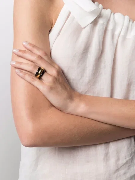 Inel Aurelie Bidermann galben