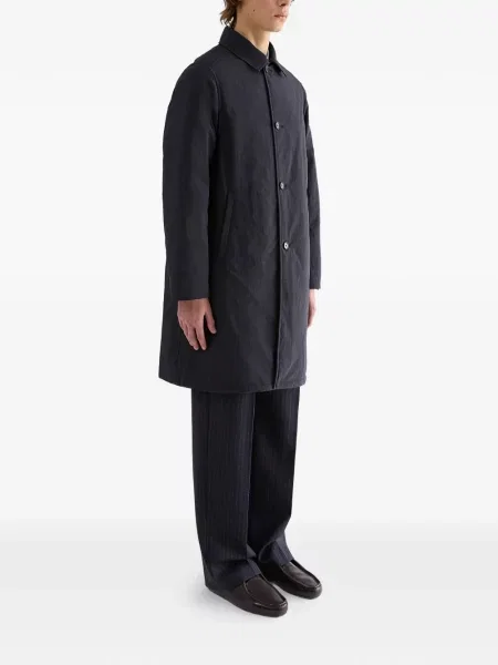 Lung palton Jil Sander albastru