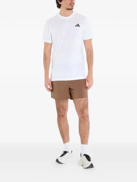 Pantaloni scurți Adidas cu autograf alergare cu imprimeu geometric albastru