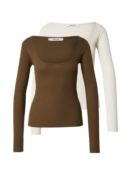 ABOUT YOU Tričko Liane krémová khaki