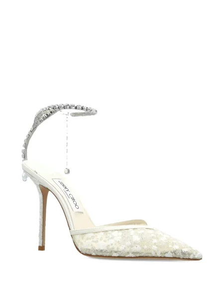 Křišťálové lodičky Jimmy Choo bílé