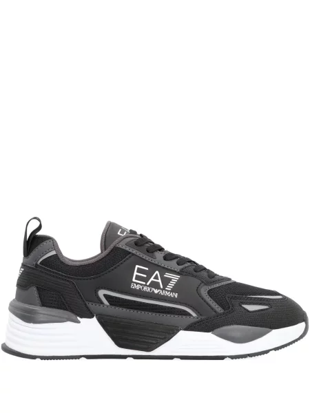Sneakerși Ea7 Emporio Armani cu autograf negru