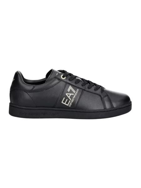 Sneakersy Emporio Armani Ea7 skórzane klasyczne czarne