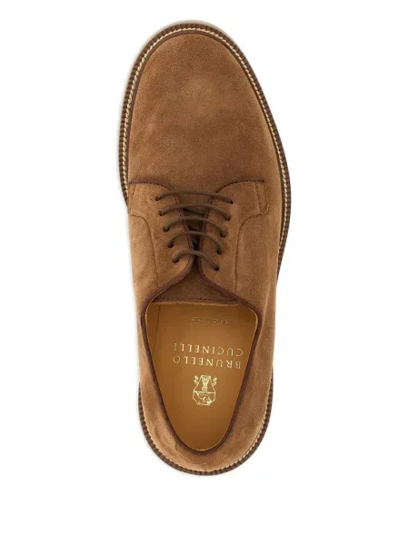 Semišový derby Brunello Cucinelli hnědý