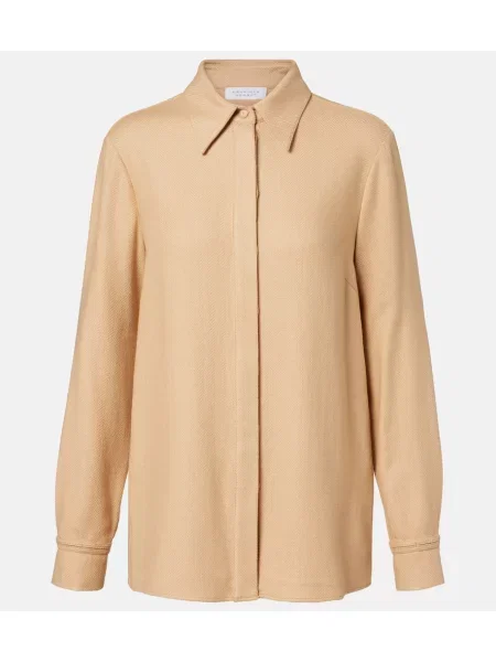 Cămașă Gabriela Hearst de mătase bej