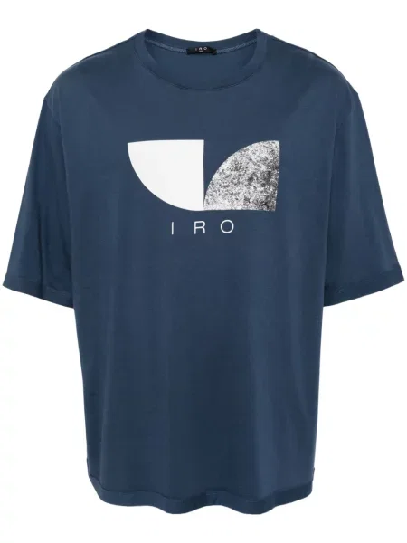 Koszulka Iro z nadrukiem niebieska