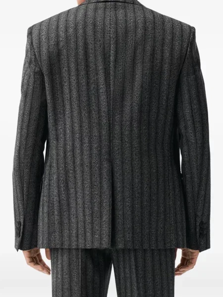 Pantaloni Versace de lână business gri