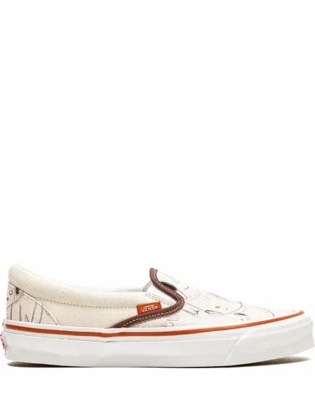 Sneakerși Vans slip-on alb