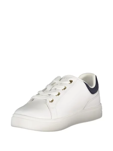Sneakerși Tommy Hilfiger cu imagine alb