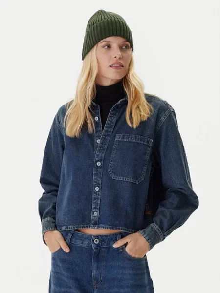G-Star Raw Τζιν πουκάμισο Έγχρωμο Boxy Fit