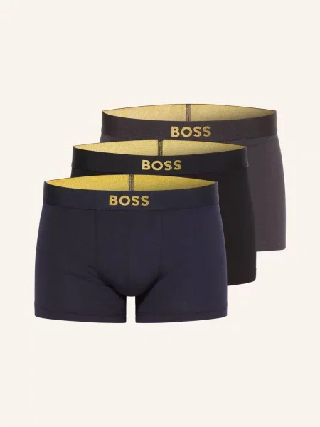 Boxerky Boss s autogramem černé